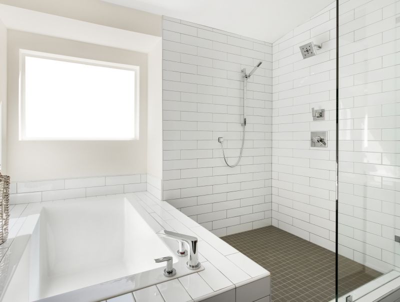 Shower with Large Format Tiles